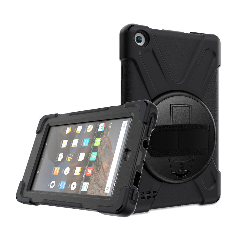 Load image into Gallery viewer, Amazon Kindle Fire 7 2017/2019 Heavy Duty 360 Degree Rotate Stand Hand Strap Case - Polar Tech Australia