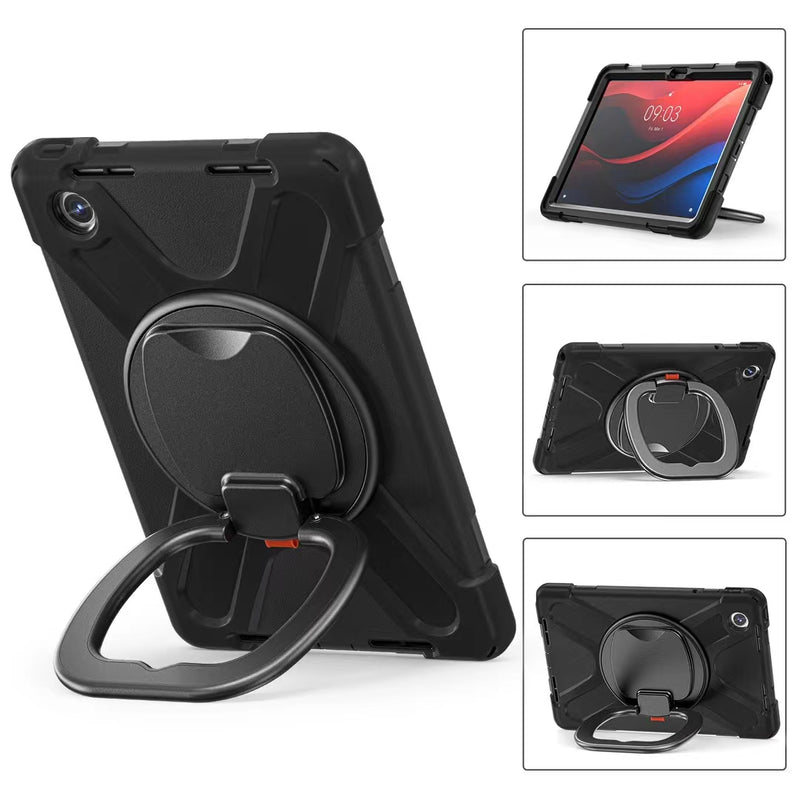 Cargue la imagen en el visor de la galería, Lenovo Tab M11 (TB-330 & 331) 360 Rotation Ring Holder Heavy Duty Kid Friendly Handle Case - Polar Tech Australia