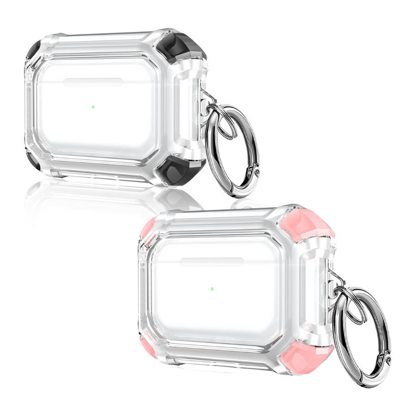 Load image into Gallery viewer, AirPods Pro 2 Transparent Heavy Duty Protecive Case With Key Ring - Polar Tech Australia