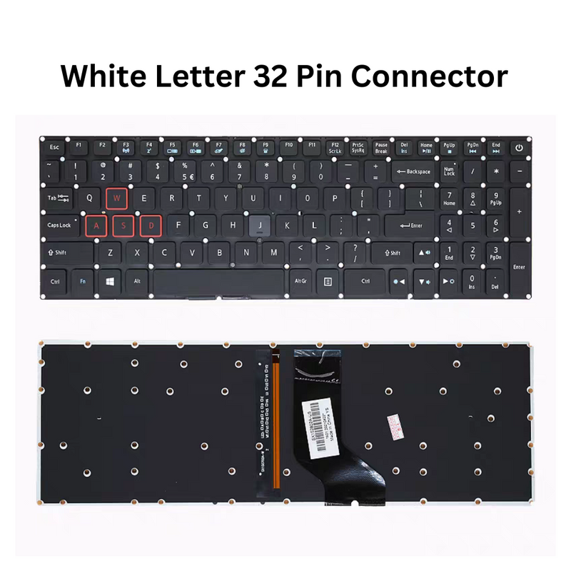 Chargez l'image dans la visionneuse de la galerie, Acer Nitro 5 AN515-42 AN515-52 N17C1 Replacement Keyboard US Layout - Polar Tech Australia