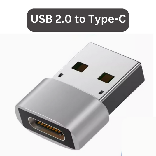 USB-A Male USB 2.0 to Type-C USB C Port OTG Adapter - Polar Tech Australia
