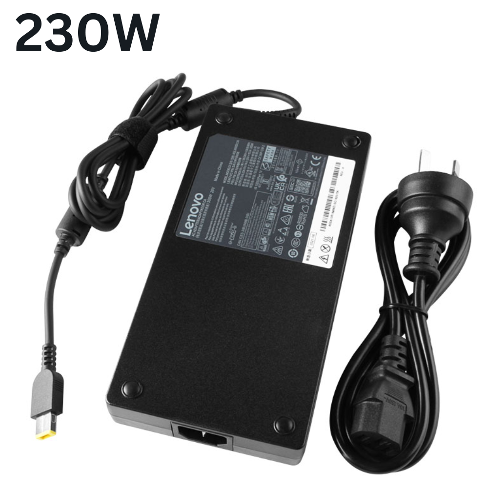 Lenovo GX20L29347 - 230W 20V 11.5A Slim Yellow Square Tip AC Adapter  Charger for ThinkPad P50 P51 P52 P53 P70 P71 P72 P73