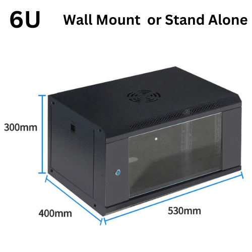 Load image into Gallery viewer, 4U 6U 9U 12U Heavy Duty Network Server CCTV PoE Switch Wall Mount Cabinet Rack Lockable Enclosure - Polar Tech Australia