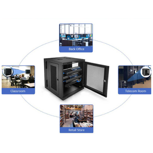 Load image into Gallery viewer, 4U 6U 9U 12U Heavy Duty Network Server CCTV PoE Switch Wall Mount Cabinet Rack Lockable Enclosure - Polar Tech Australia