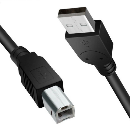 1.5M Portable USB2.0 Type A Male to B Male Cable Print Clear PVC High Speed Transfer Printer Cable Scanner Cord - Polar Tech Australia