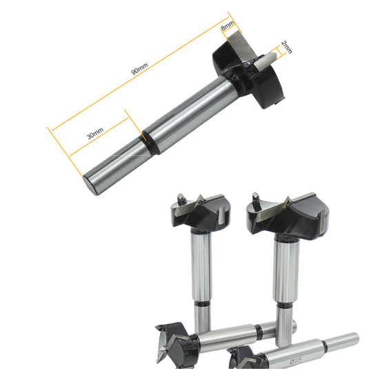 10Pcs Wood Door Lock Installation Kit HCS Carbide Tablet Hole Saw Drill Cutter with Storage Box - Polar Tech Australia