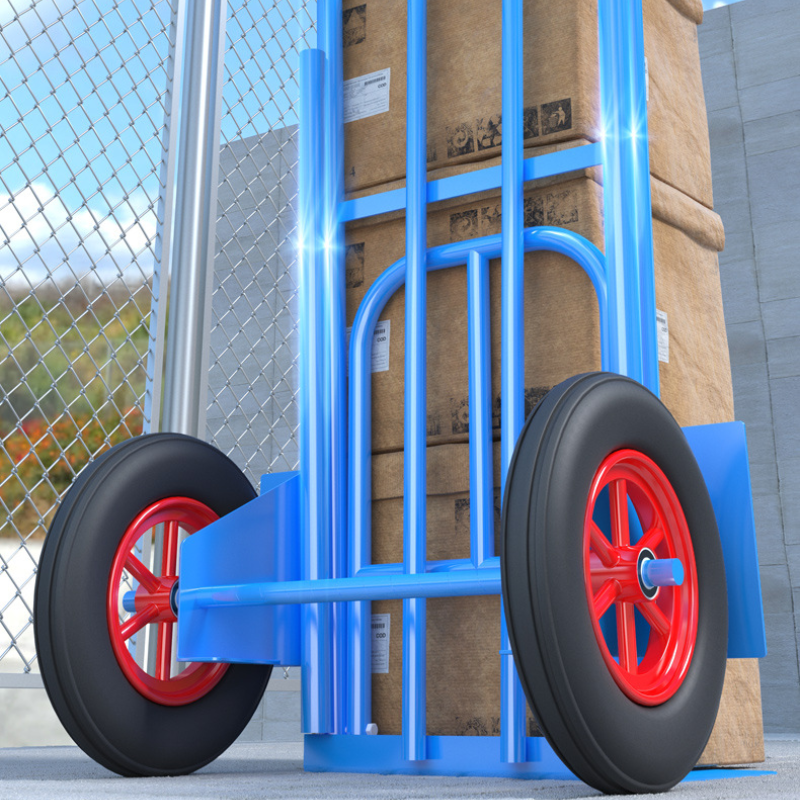 Cargue la imagen en el visor de la galería, Heavy Duty Hand Truck Trolley for Cargo Transportation, Large Capacity Load 300kg with 10 inch Inflatable Wheels - Polar Tech Australia