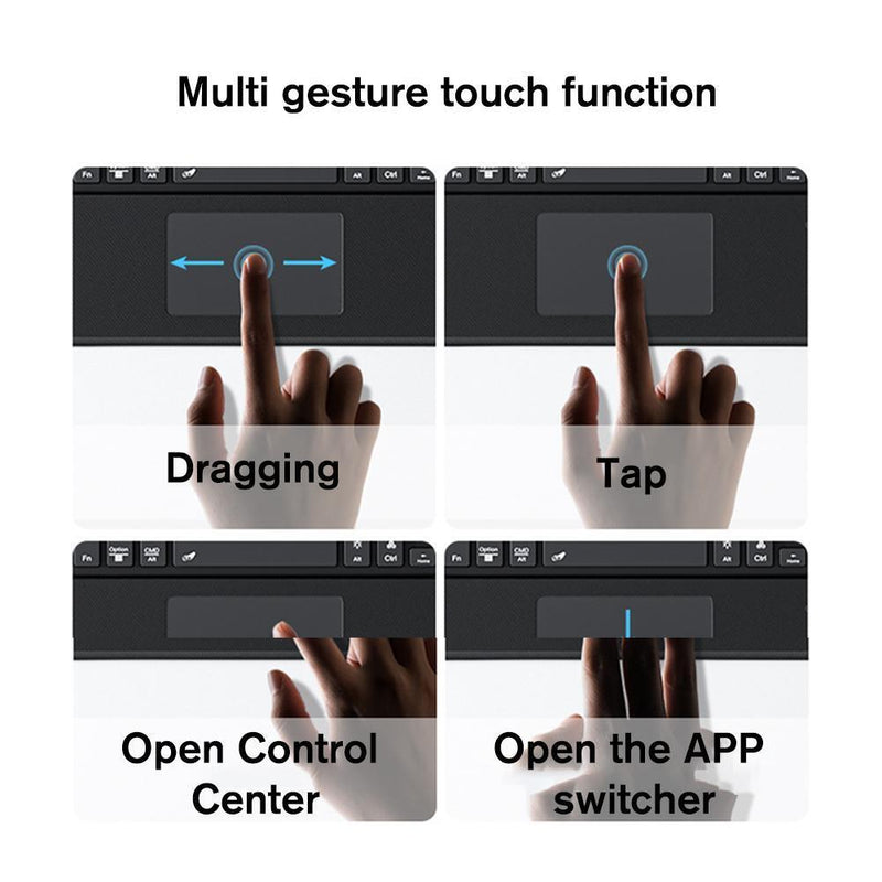 Chargez l'image dans la visionneuse de la galerie, Apple iPad Air 3/iPad Pro 2 10.5" & iPad 7th/8th/9th 10.2" - Magic 360 Rotation Detachable Smart Wireless Trackpad Keyboard Flip Case - Polar Tech Australia