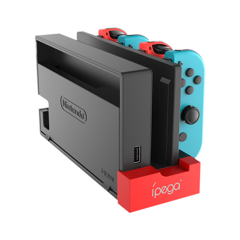 Chargez l'image dans la visionneuse de la galerie, Nintendo Switch USB 2.0 Joy-Con Charger Base with 4 Joy-Con Charging Slots and Indicator Light - Polar Tech Australia