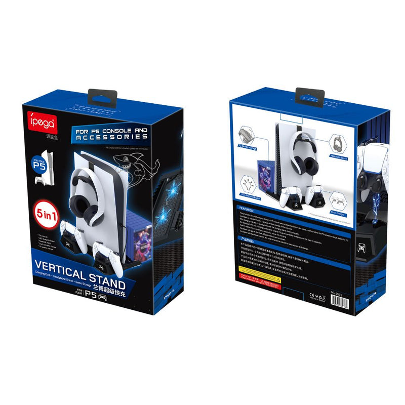 Chargez l'image dans la visionneuse de la galerie, Sony PlayStation 5 PS5 - Fast Charging Vertical Stand Dock With Built-in Cooling Fan - Polar Tech Australia