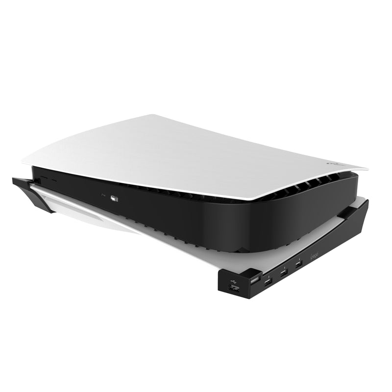 Load image into Gallery viewer, Sony PlayStation 5 PS5 - Console Wall Mount Holder Horizontal Rack Storage Bracket Stand With 4 USB Charger Ports - Polar Tech Australia