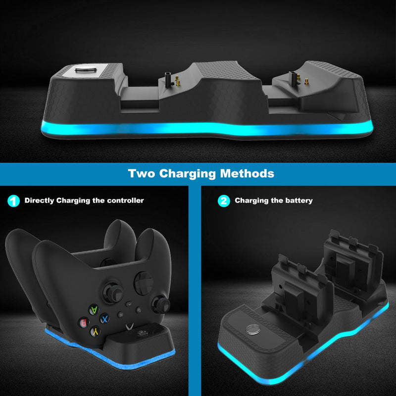 Chargez l'image dans la visionneuse de la galerie, Xbox X/S Dual Charging Station with Dual USB-C Ports & LED Indicator - Polar Tech Australia