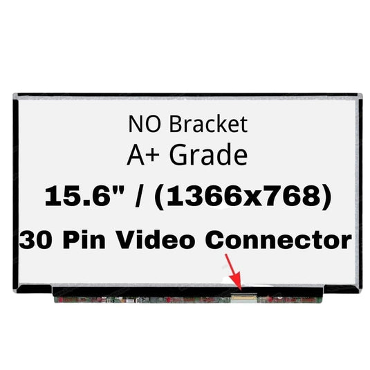 15.6" inch/A+ Grade/(1366x768)/30 Pin/No Screw Bracket Laptop LCD Screen Display Panel - Polar Tech Australia