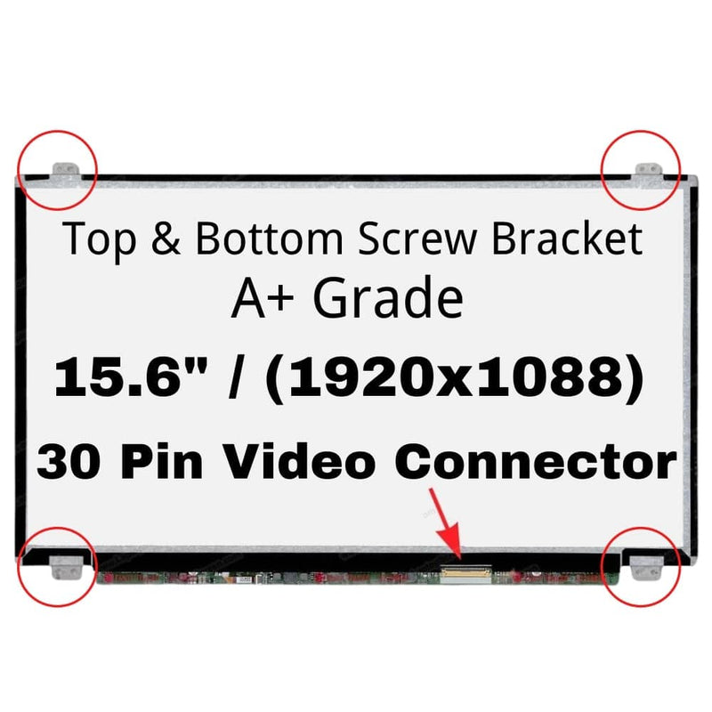 Load image into Gallery viewer, 15.6" inch/Wide/A+ Grade/(1920x1080)/30 Pin/Top & Bottom Screw Bracket Laptop IPS FHD LCD Screen Display Panel - Polar Tech Australia