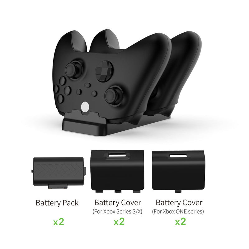 Chargez l'image dans la visionneuse de la galerie, Xbox Series S / X Controller Charging Dock Dual Gamepad Charging Stand with Dual Battery Pack - Polar Tech Australia