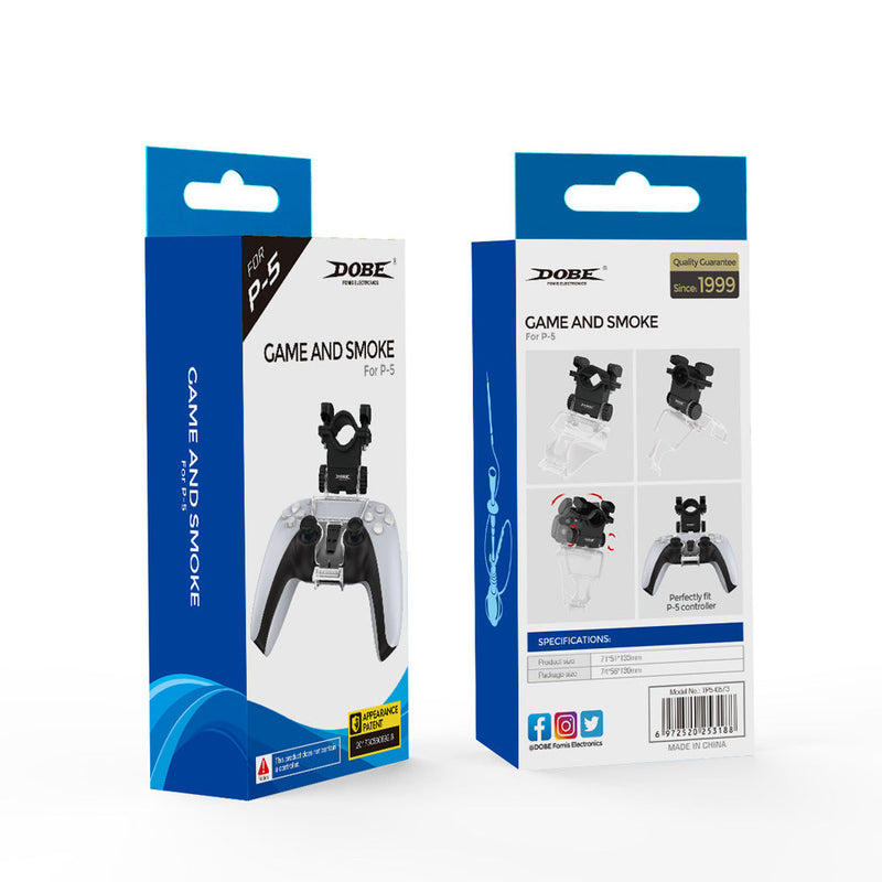 Load image into Gallery viewer, PS5 Adjustable Game Smoke Pipe Holder Clip Hookah Gamepad Joystick Clamp Bracket - Polar Tech Australia