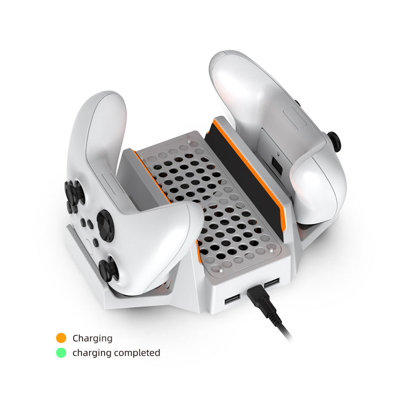 Chargez l'image dans la visionneuse de la galerie, Xbox Series S - Cooling Fan Charging  Vertical Stand Dual Controller Charging Base - Polar Tech Australia