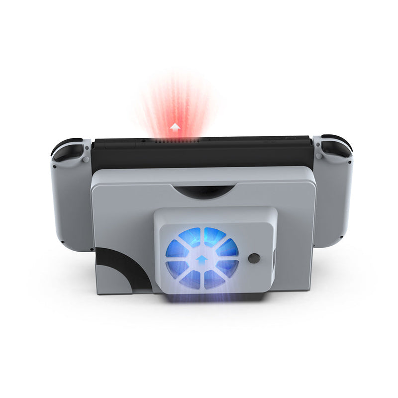 Chargez l'image dans la visionneuse de la galerie, Nintendo Switch OLED Console Fan Cooling Base with Blue Light - Polar Tech Australia