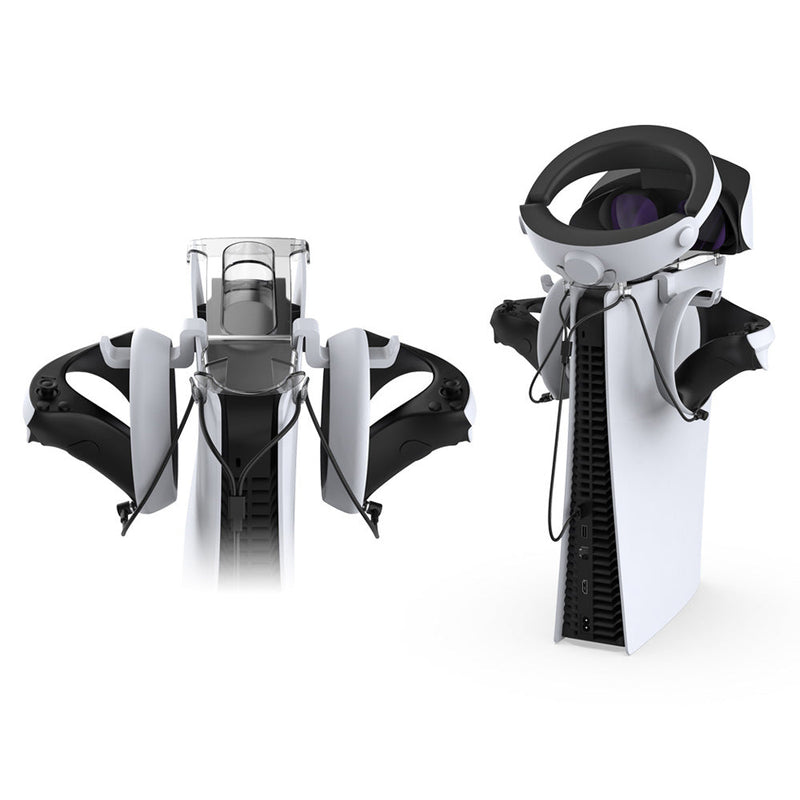 Load image into Gallery viewer, Sony PlayStation PS5 / VR2 VR Handle Bracket Headphone Hanger with 2-in-1 Type-C Charging Cable - Polar Tech Australia