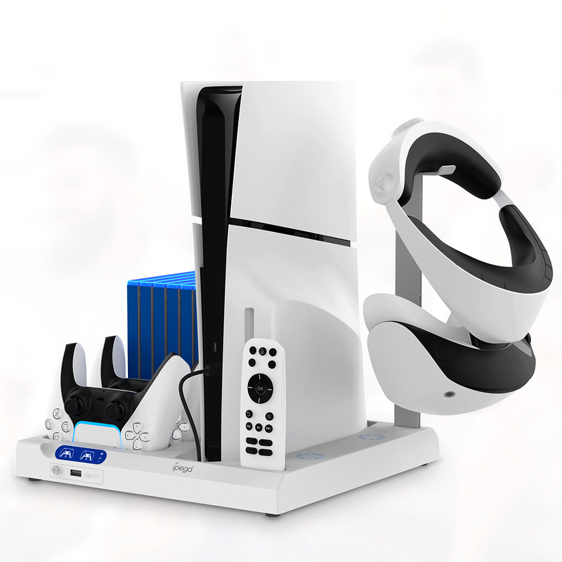 Chargez l'image dans la visionneuse de la galerie, Sony PlayStation P5 Slim & P5 - Multi Functional Dock Station Holder - Polar Tech Australia