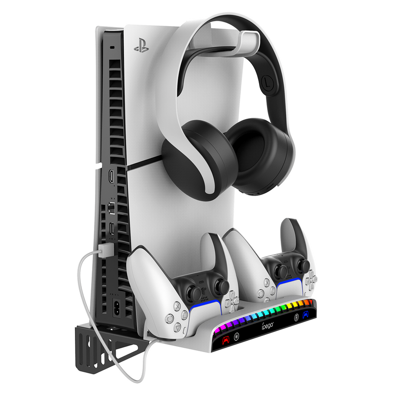 Cargue la imagen en el visor de la galería, SONY PlayStation PS5 & PS5 Slim - Multifunctional Wall Mount & Controller Charging Dock Base Holder - Polar Tech Australia