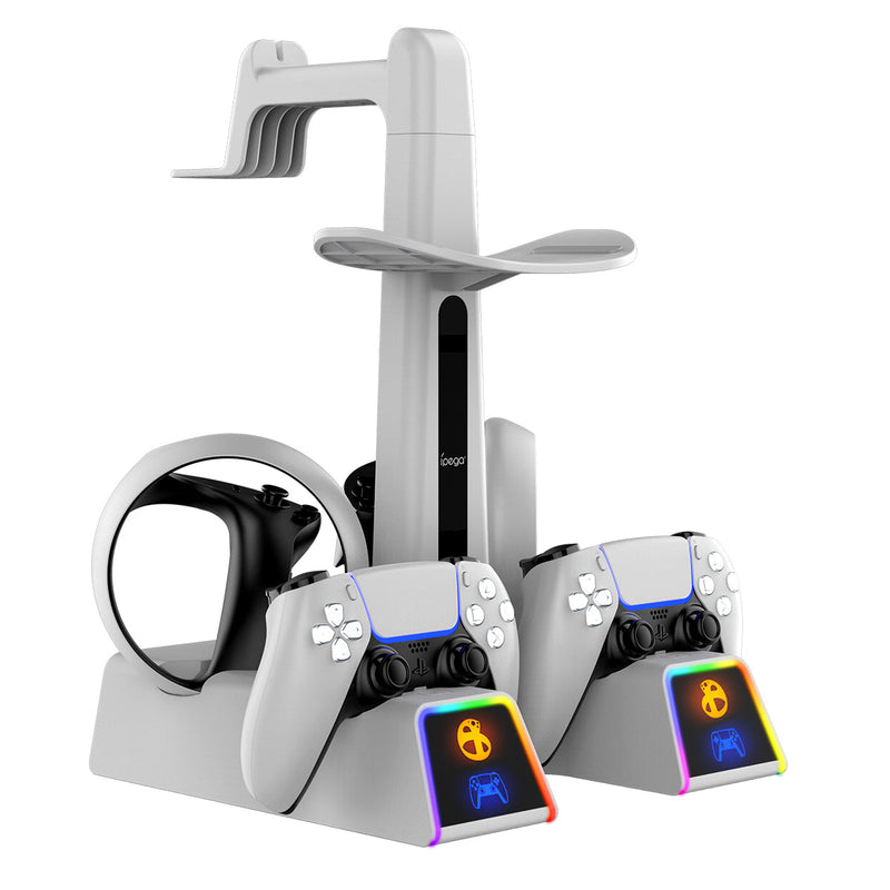 Chargez l'image dans la visionneuse de la galerie, PlayStation PS VR 2 - All in One Storage Headset Controller Storage Stand With RGB Light - Polar Tech Australia