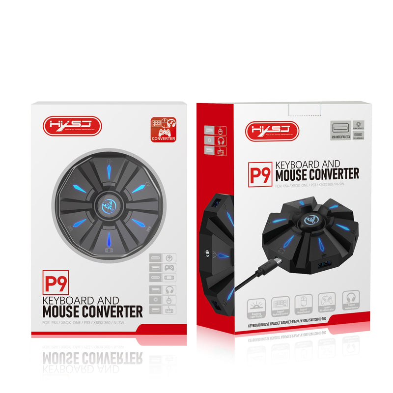 Chargez l'image dans la visionneuse de la galerie, Nintendo Switch PS4 PS3 Xbox One Xbox 360 PC Plug and Play RGB Light Game Controller Gamepad Console Keyboard Mouse Headset Converter Adapter - Polar Tech Australia