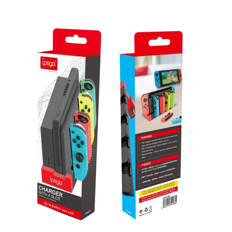 Chargez l'image dans la visionneuse de la galerie, Nintendo Switch USB 2.0 Joy-Con Charger Base with 4 Joy-Con Charging Slots and Indicator Light - Polar Tech Australia