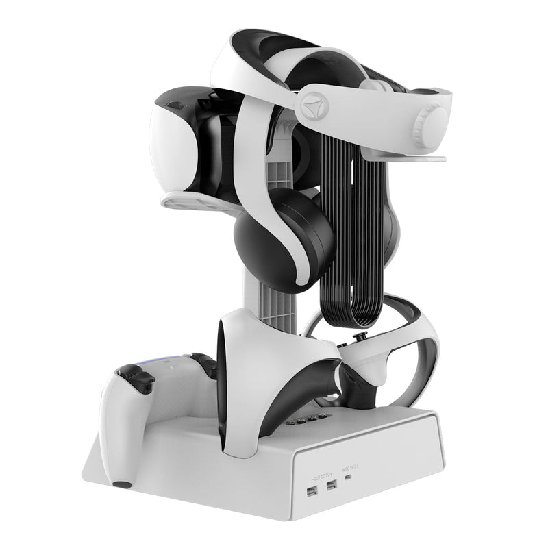 Chargez l'image dans la visionneuse de la galerie, PlayStation PS VR 2 - All in One Storage Headset Controller Storage Stand With RGB Light - Polar Tech Australia