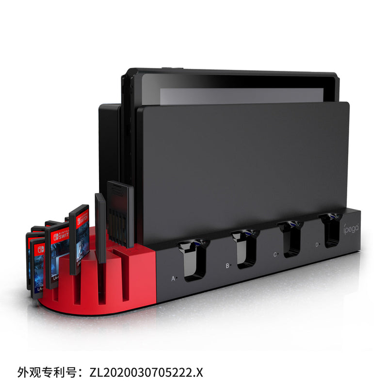 Chargez l'image dans la visionneuse de la galerie, Nintendo Switch Joy-Con Console Holder Charging Stand Base with LED Indicator & Card Slot - Polar Tech Australia