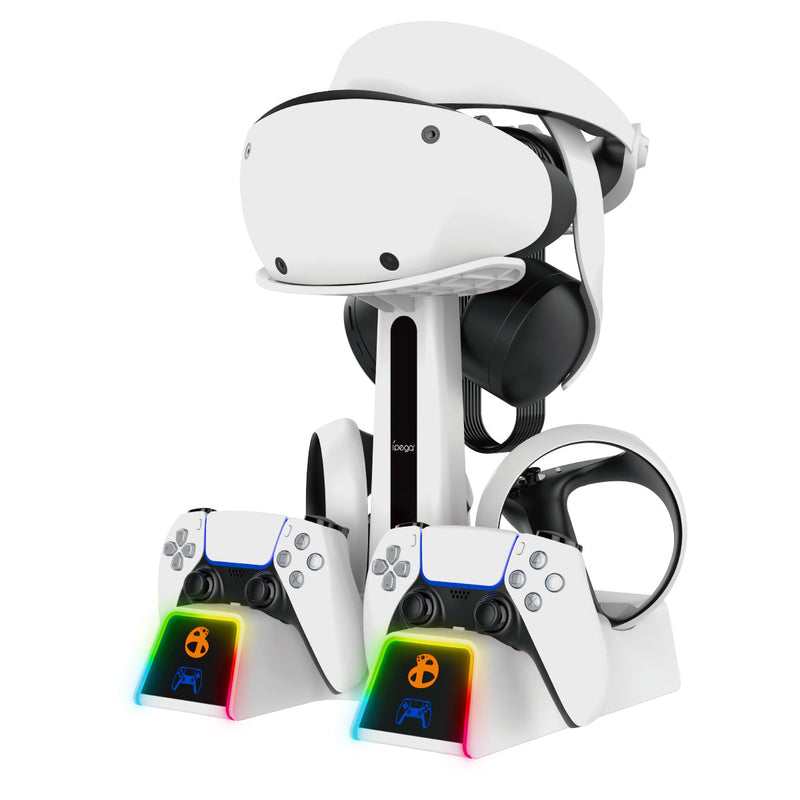 Chargez l'image dans la visionneuse de la galerie, PlayStation PS VR 2 - All in One Storage Headset Controller Storage Stand With RGB Light - Polar Tech Australia
