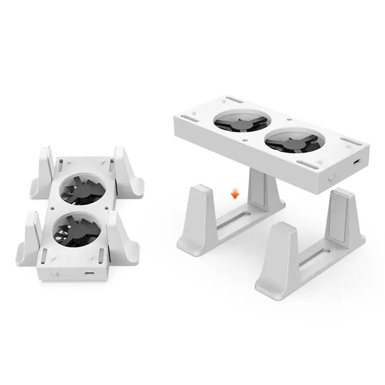 Cargue la imagen en el visor de la galería, Xbox Series S Vertical Cooling Stand Holder Dual Cooling Fan Base - Polar Tech Australia