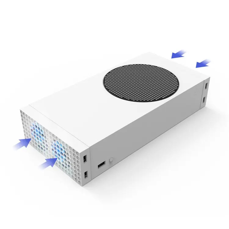 Cargue la imagen en el visor de la galería, Xbox Series S Vertical Cooling Stand Holder Dual Cooling Fan Base - Polar Tech Australia