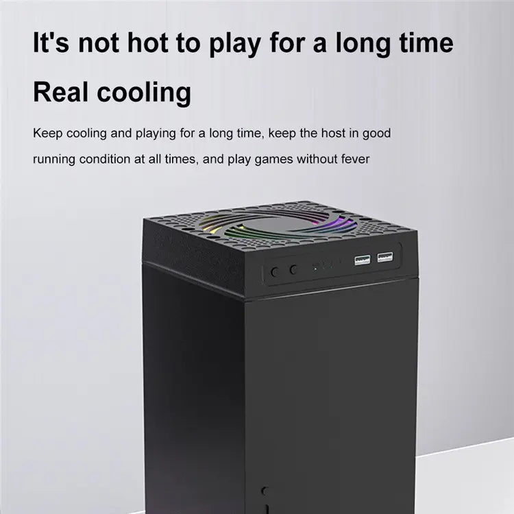 Chargez l'image dans la visionneuse de la galerie, Xbox Series X Console RGB Cooling Fan with USB2.0 Interface, Handle Hooks - Polar Tech Australia