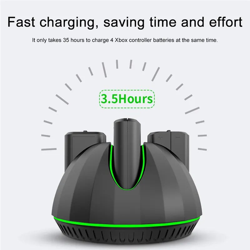 Load image into Gallery viewer, Xbox Game Controller Battery Charging Base Station with 4 x 1100mAh Batteries - Polar Tech Australia