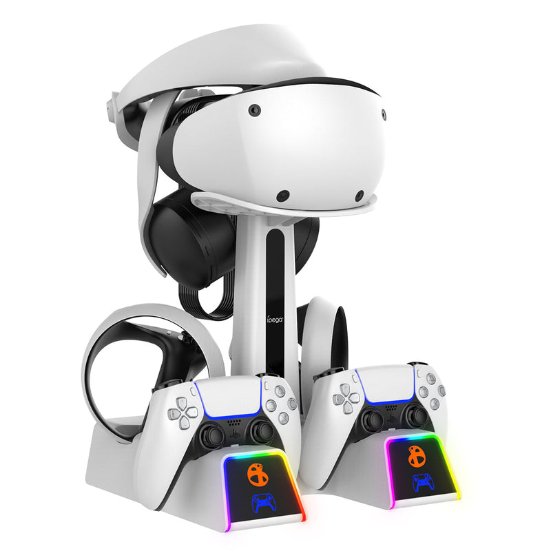 Chargez l'image dans la visionneuse de la galerie, PlayStation PS VR 2 - All in One Storage Headset Controller Storage Stand With RGB Light - Polar Tech Australia