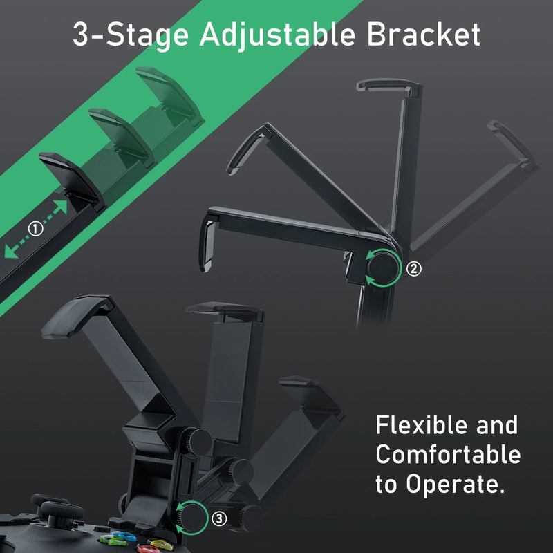 Cargue la imagen en el visor de la galería, Xbox Series S/Series X/Xbox One/Elite 2 Game Controller Adjustable Gamepad Phone Holder Clip Bracket - Polar Tech Australia