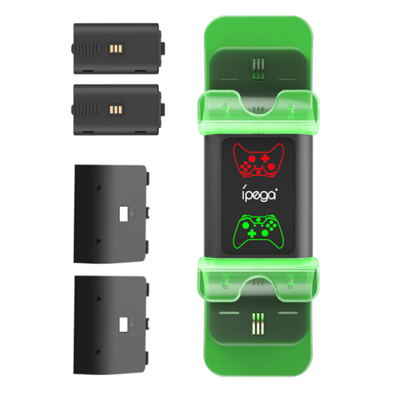 Cargue la imagen en el visor de la galería, Xboxes Series X & S Luminous Base Dock Charging Station with Charging Indicator 2 Batteries - Polar Tech Australia