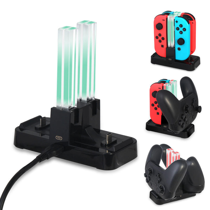 Chargez l'image dans la visionneuse de la galerie, Nintendo Switch Joy-con Pro Game Accessories Charging Dock Charger Station - Polar Tech Australia