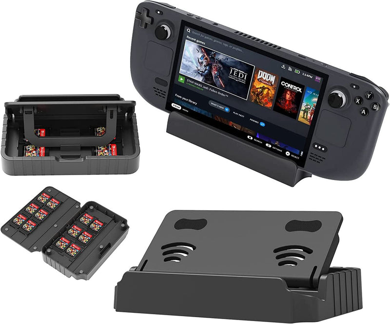 Chargez l'image dans la visionneuse de la galerie, Switch/Switch Lite/Switch OLED - Stand Holder Multi function Dock With Game Card Storage - Polar Tech Australia
