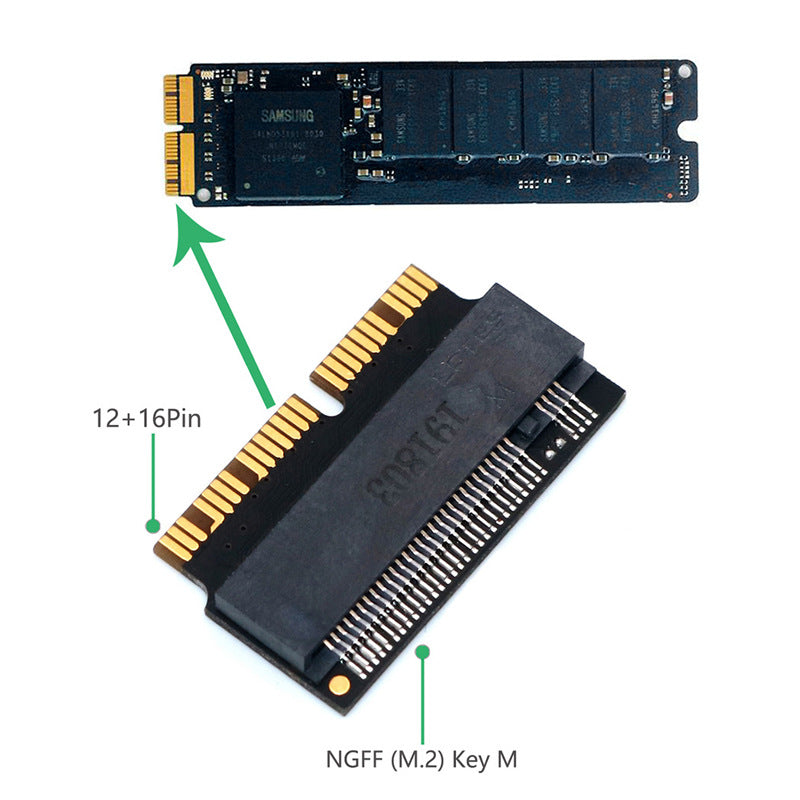 Chargez l'image dans la visionneuse de la galerie, NVMe PCIe M.2 SSD Hard Drive Adapter For Apple MacBook Air A1465/A1466 (2013 - 2017) & MacBook Pro A1398/A1502 (2013-2015) - Polar Tech Australia