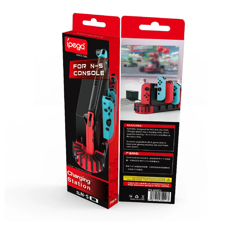 Chargez l'image dans la visionneuse de la galerie, Nintendo Switch Joy-Con Console Holder Charging Stand Base with LED Indicator & Card Slot - Polar Tech Australia