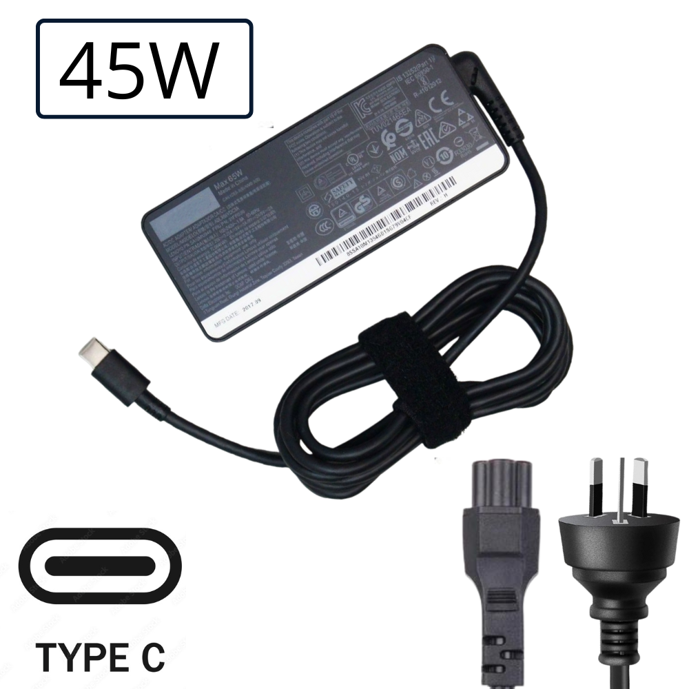 Chargeur/adaptateur Lenovo 45W USB-C pour Lenovo, Nintendo Switch, Asus,  Acer, HP