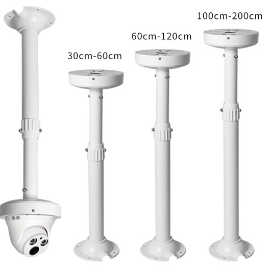 Universal Retractable Extension Aluminium CCTV Dome Camera Wall or Ceiling Mount Bracket Holder - Polar Tech Australia