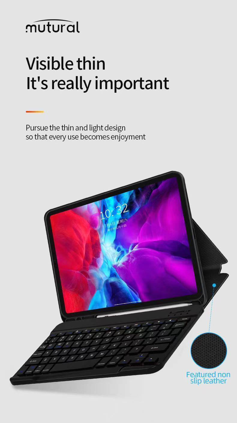 Cargue la imagen en el visor de la galería, Apple iPad 10.9" (Air 4 & Air 5) Mutural MFI Certified Wireless Keyboard Case - Polar Tech Australia