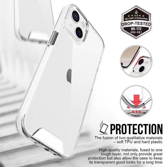 Apple iPhone 11/Pro/Max SPACE Transparent Rugged Clear Shockproof Case Cover - Polar Tech Australia