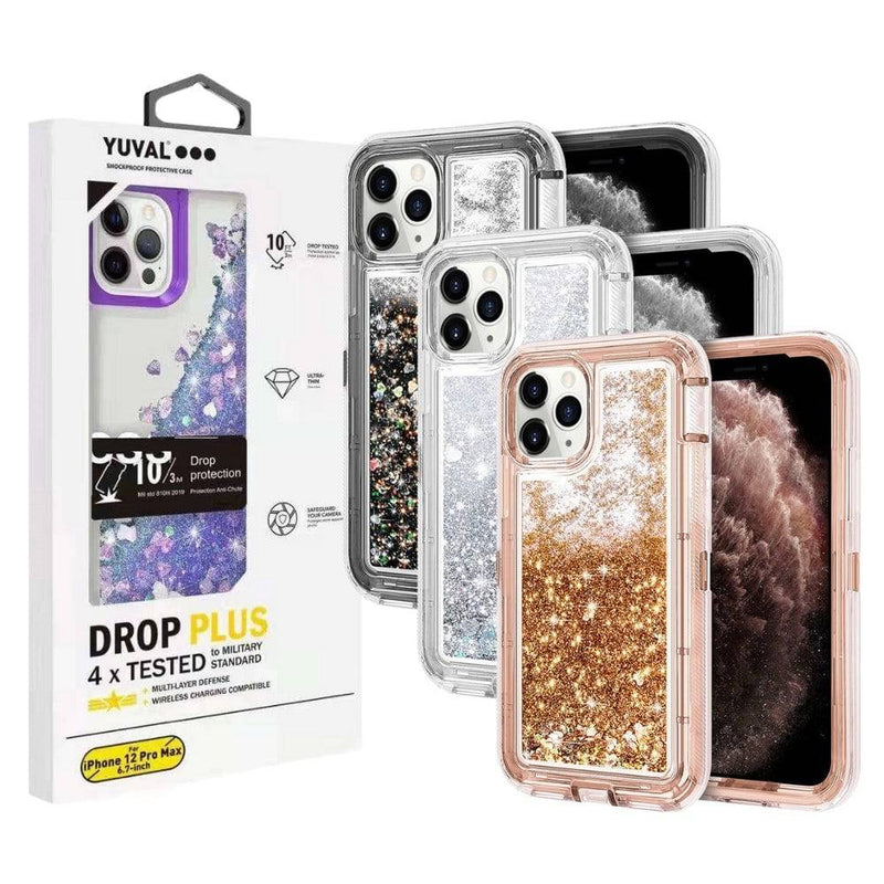 Chargez l'image dans la visionneuse de la galerie, YUYAL Apple iPhone 13/Mini/Pro/Max Glitter Clear Transparent Liquid Sand Watering Case - Polar Tech Australia