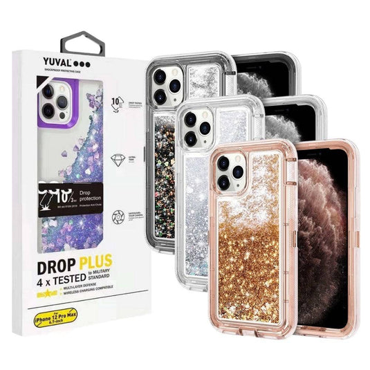 Apple iPhone 13/Mini/Pro/Max Glitter Clear Transparent Liquid Sand Watering Case - Polar Tech Australia