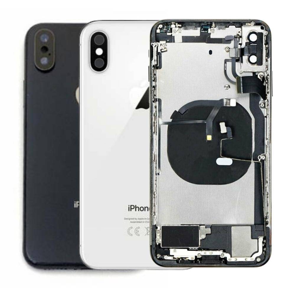 [With Built-in OEM Parts] Apple iPhone X Back Rear Glass Housing Frame  Assmmbly