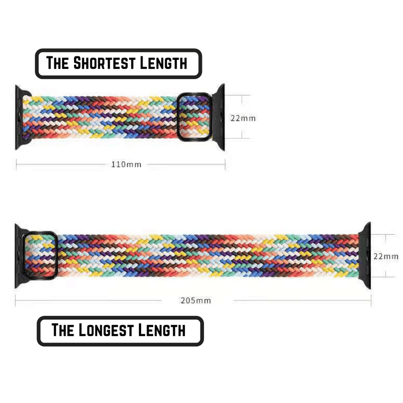 Chargez l'image dans la visionneuse de la galerie, Apple Watch 1/2/3/4/5/SE/6/7/8 Nylon Magic Tape Adjustable Soft Breathable Sport Replacement Wristbands Strap - Polar Tech Australia